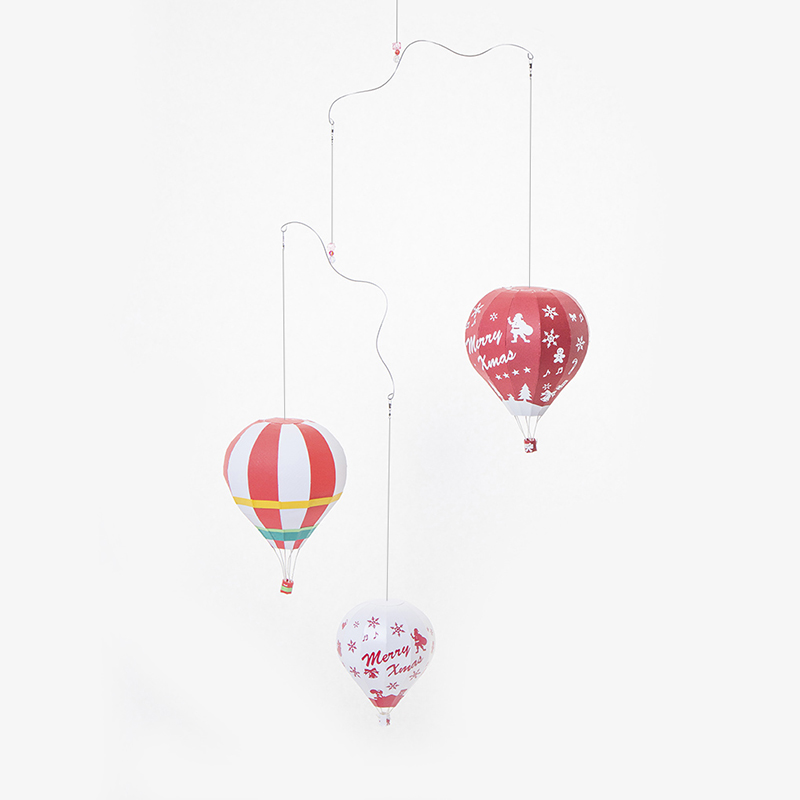 クリスマス用デザインの気球バルーン